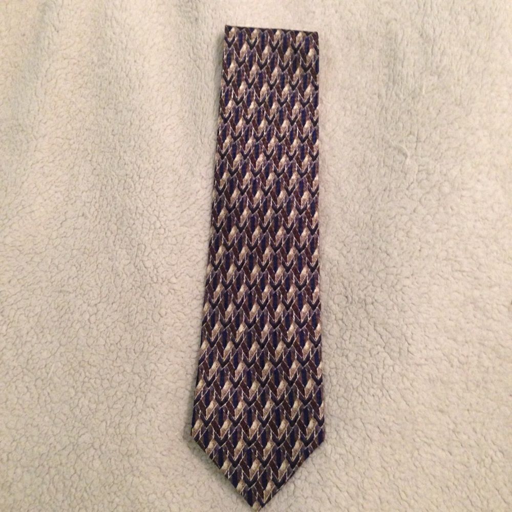 ‎Tesoro Rosso silk tie